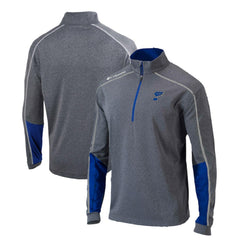 St. Louis Blues - Columbia Omni-Wick Shotgun 2.0 Quarter-Zip Pullover Top Gray/Blue