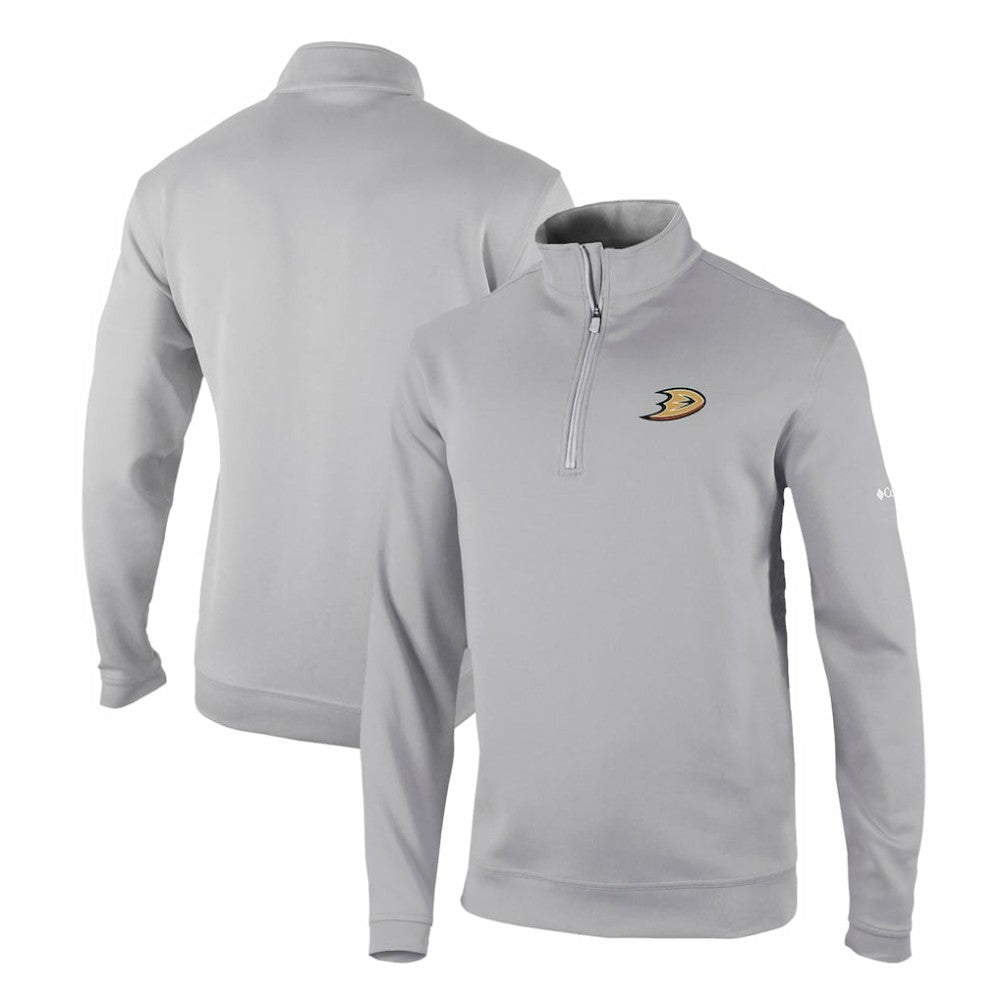 Anaheim Ducks - Columbia Omni-Wick Wickhams Hills Half-Zip Pullover Top Gray