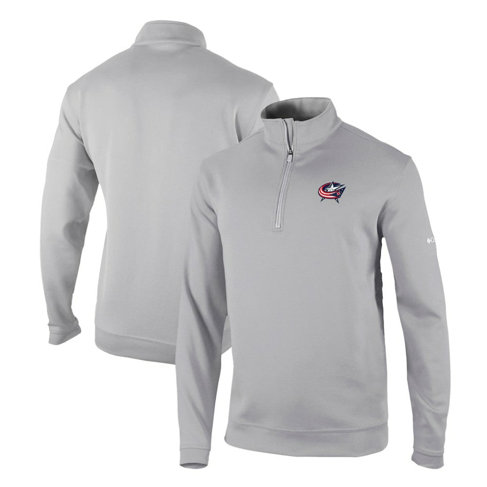 Columbus Blue Jackets - Columbia Omni-Wick Wickhams Hills Half-Zip Pullover Top Gray