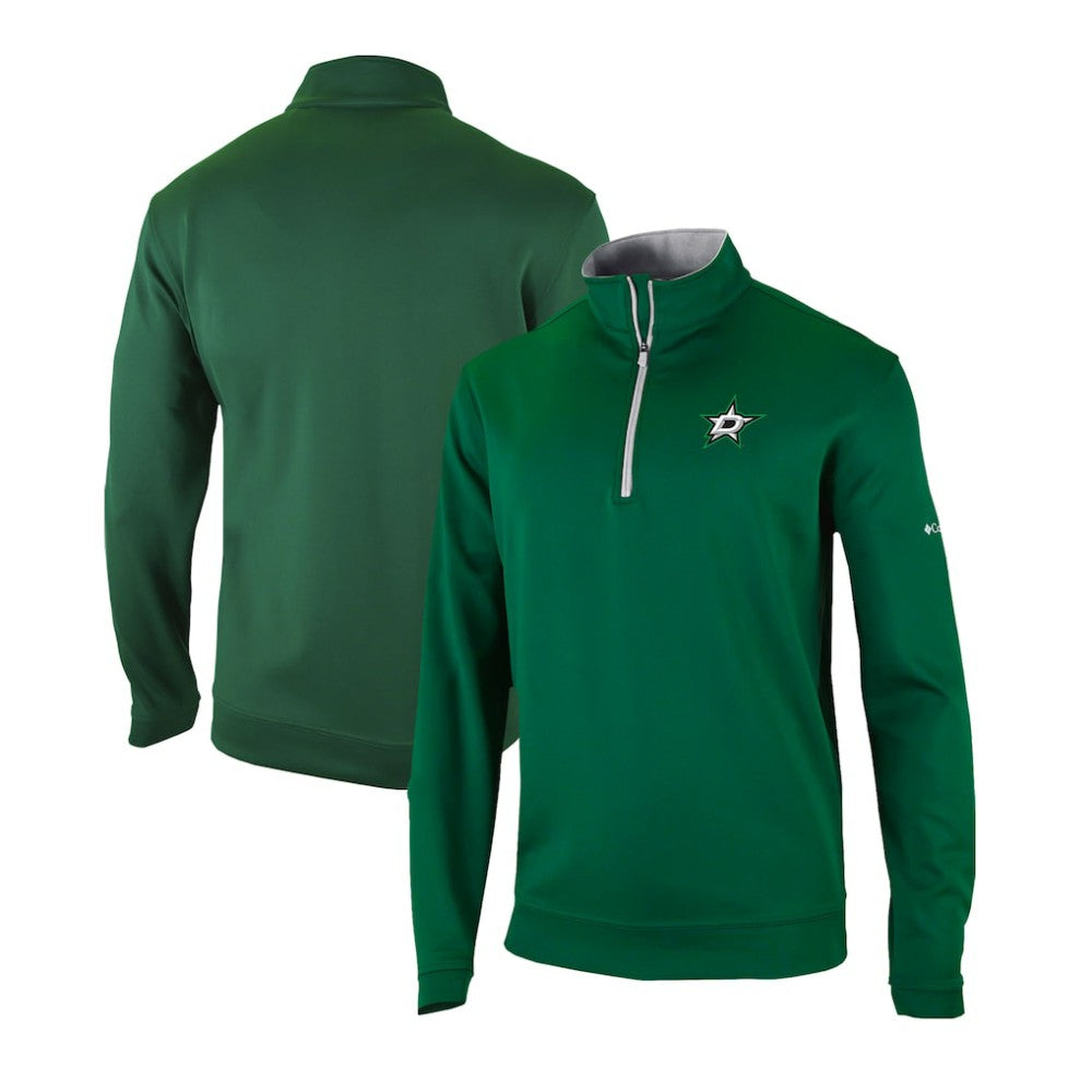 Dallas Stars - Columbia Omni-Wick Wickhams Hills Half-Zip Pullover Top Green