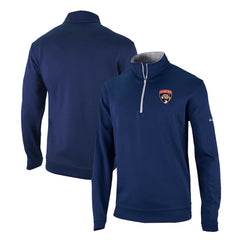 Florida Panthers - Columbia Omni-Wick Wickhams Hills Half-Zip Pullover Top Navy