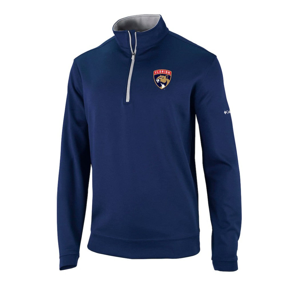 Florida Panthers - Columbia Omni-Wick Wickhams Hills Half-Zip Pullover Top Navy