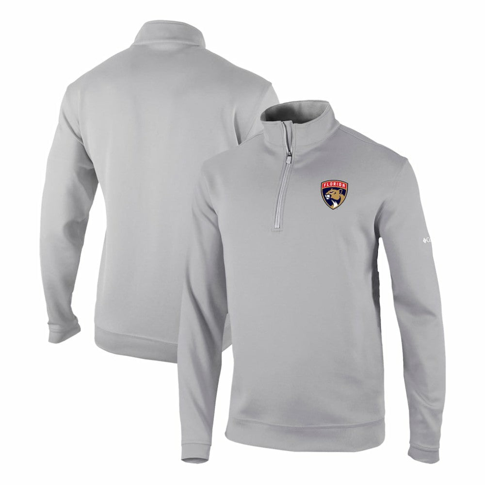 Florida Panthers - Columbia Omni-Wick Wickhams Hills Half-Zip Pullover Top Gray