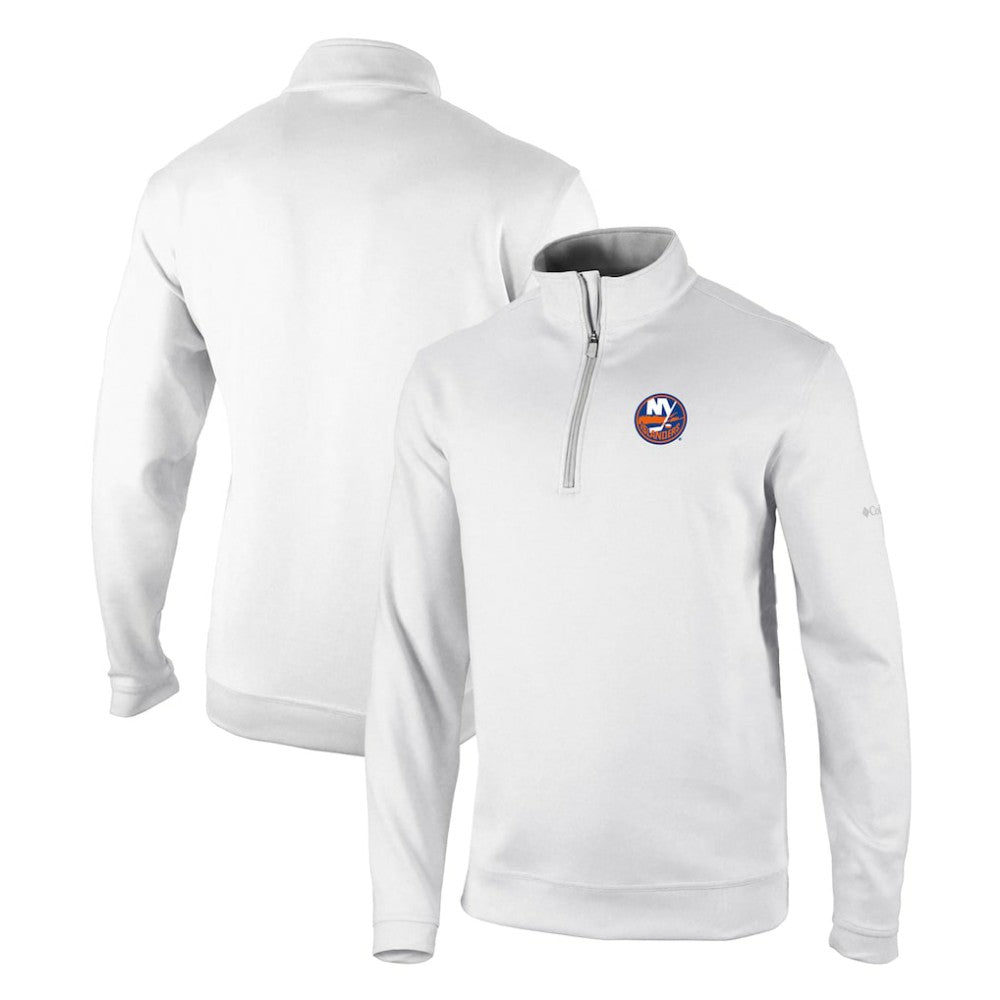 New York Islanders - Columbia Omni-Wick Wickhams Hills Half-Zip Pullover Top White