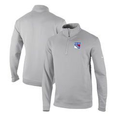 New York Rangers Columbia Omni-Wick Wickhams Hills Half-Zip Pullover Top Gray