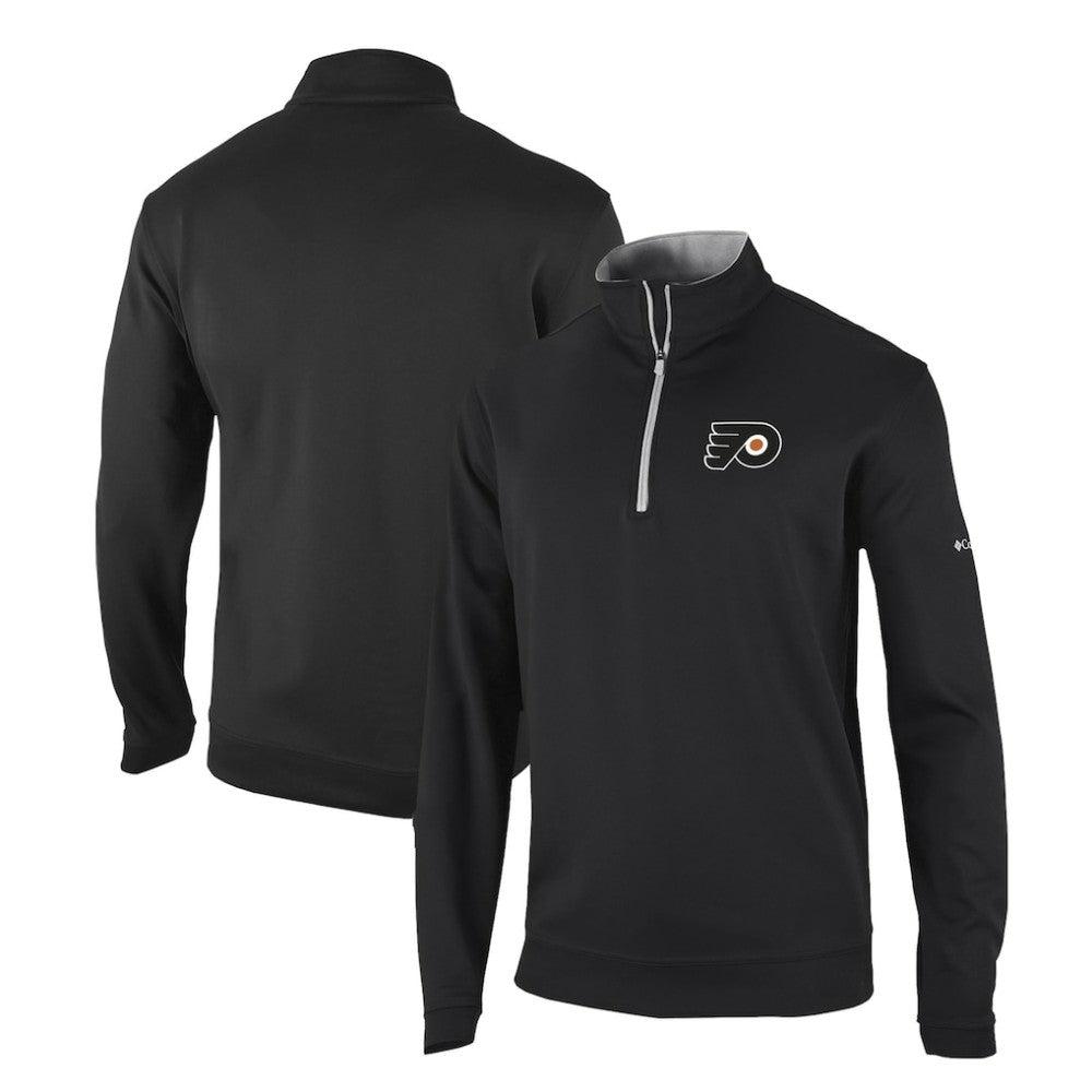 Philadelphia Flyers - Columbia Omni-Wick Wickhams Hills Half-Zip Pullover Top Black