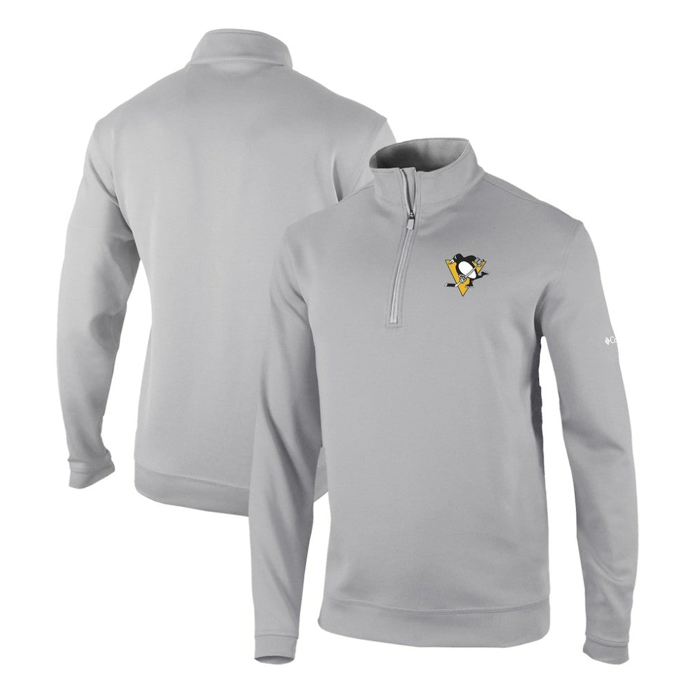 Pittsburgh Penguins Columbia Omni-Wick Wickhams Hills Half-Zip Pullover Top Gray