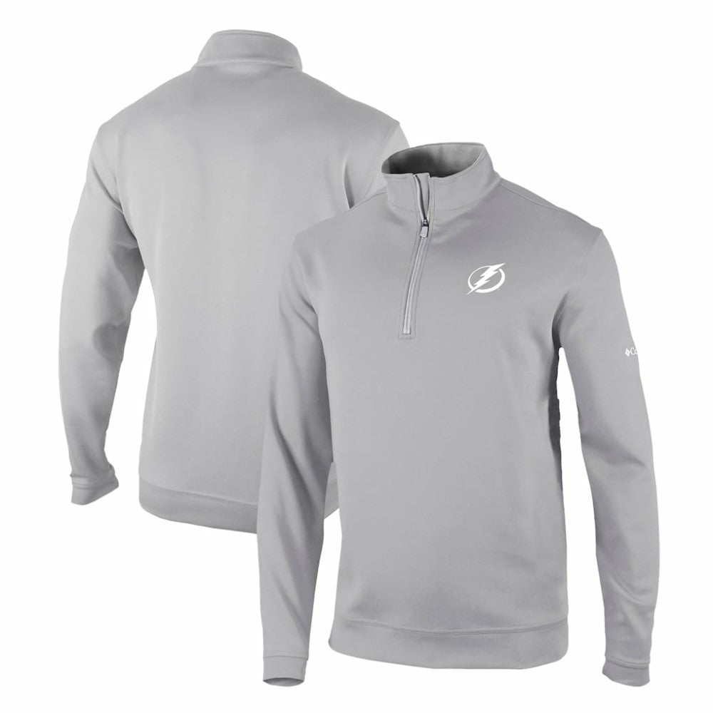 Tampa Bay Lightning - Columbia Omni-Wick Wickhams Hills Half-Zip Pullover Top Gray