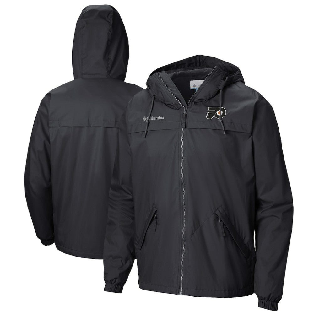 Philadelphia Flyers - Columbia Oroville Creek Lightweight Full-Zip Windbreaker Jacket Black