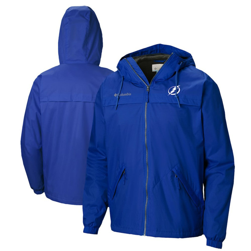 Tampa Bay Lightning - Columbia Oroville Creek Lightweight Full-Zip Windbreaker Jacket Blue