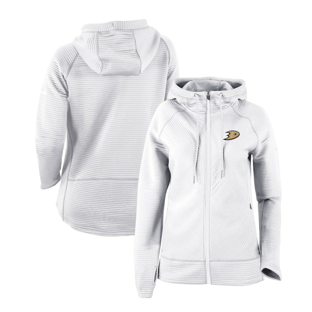 Anaheim Ducks - Columbia Women's Omni-Wick Pack It Up Full-Zip Jacket White