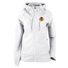 Chicago Blackhawks Columbia Women's Omni-Wick Pack It Up Full-Zip Jacket White