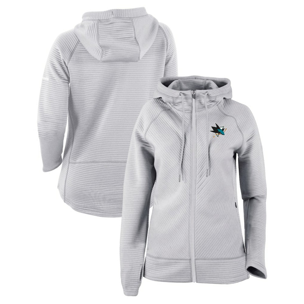 San Jose Sharks - Columbia Women's Omni-Wick Pack It Up Full-Zip Jacket Gray