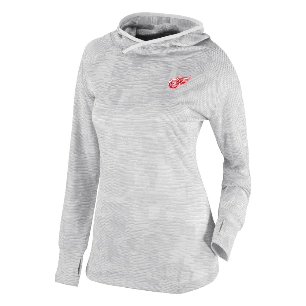 Detroit Red Wings - Columbia Women's Omni-Wick Sunday Ball Pullover Hoodie White