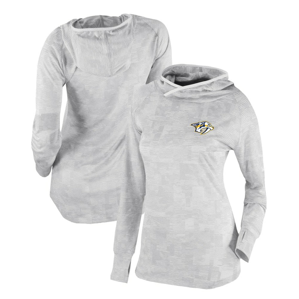 Nashville Predators - Columbia Women's Omni-Wick Sunday Ball Pullover Hoodie White