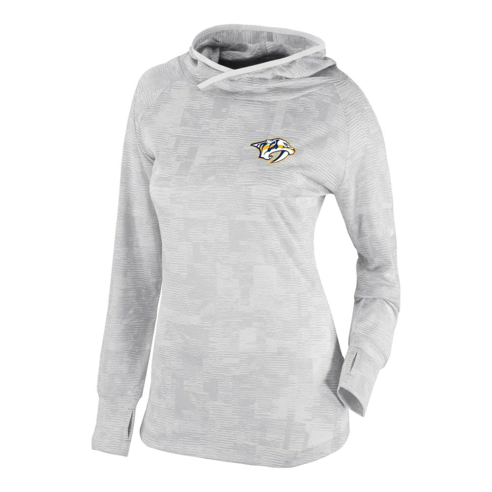Nashville Predators - Columbia Women's Omni-Wick Sunday Ball Pullover Hoodie White