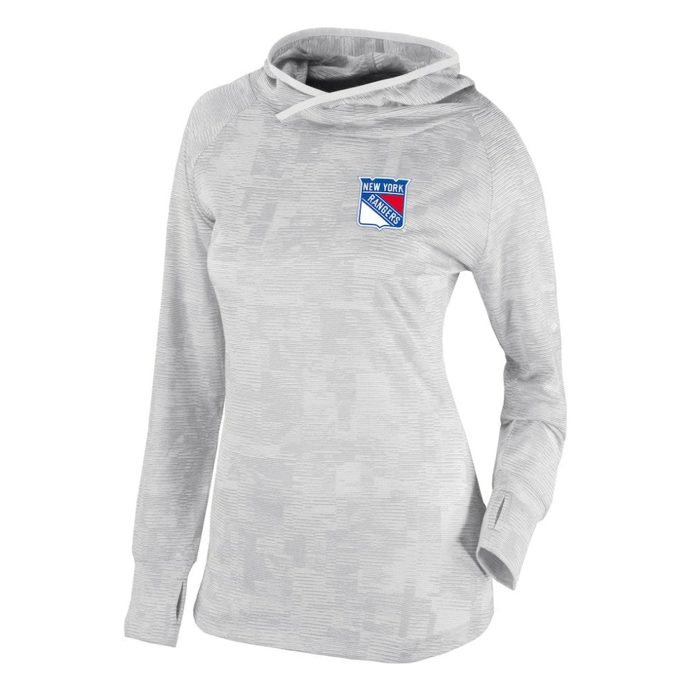 New York Rangers Columbia Women's Omni-Wick Sunday Ball Pullover Hoodie White
