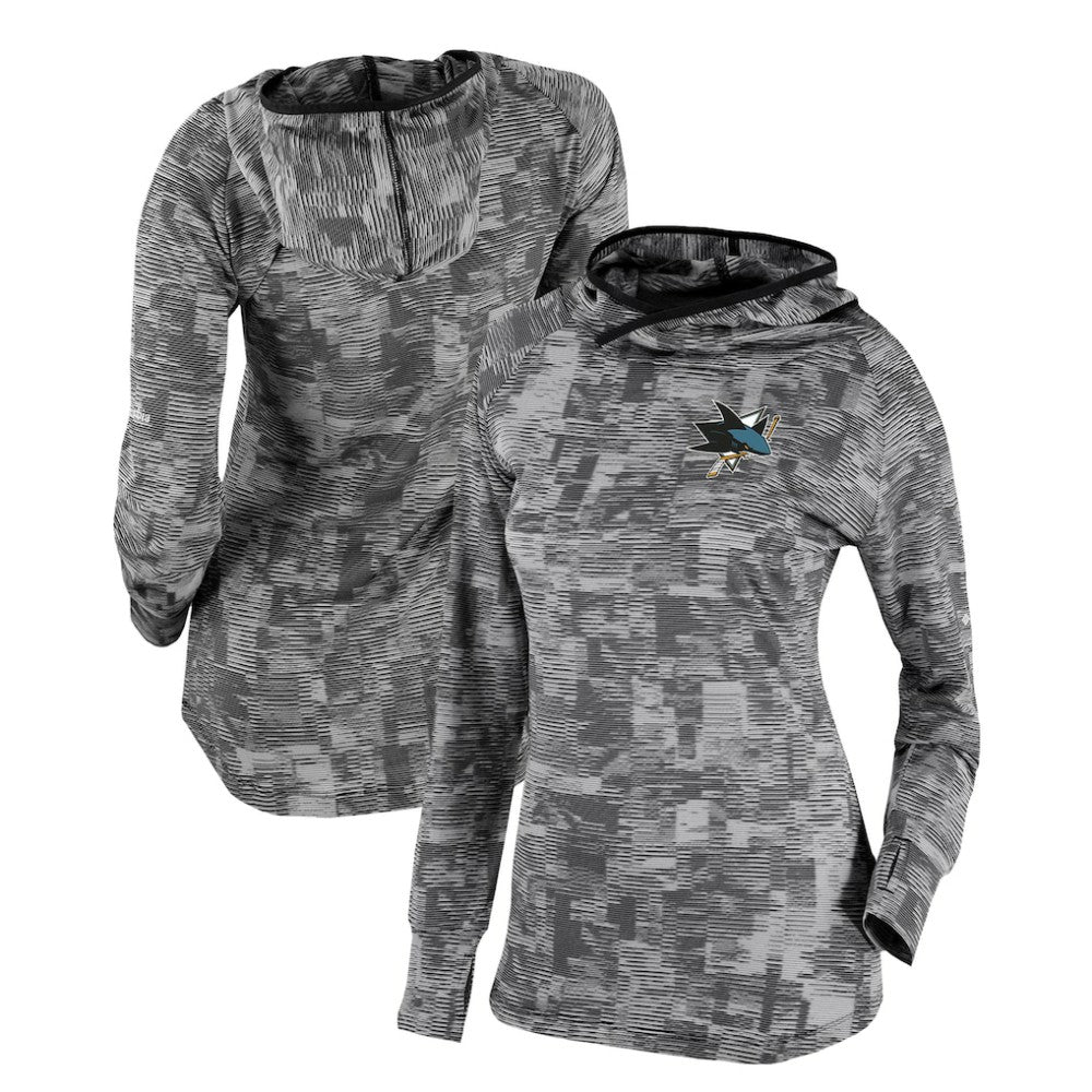 San Jose Sharks - Columbia Women's Omni-Wick Sunday Ball Pullover Hoodie Black