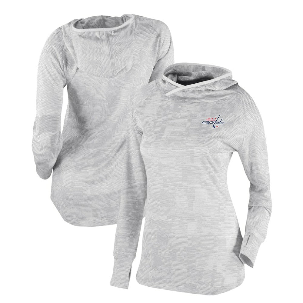 Washington Capitals Columbia Women's Omni-Wick Sunday Ball Pullover Hoodie White