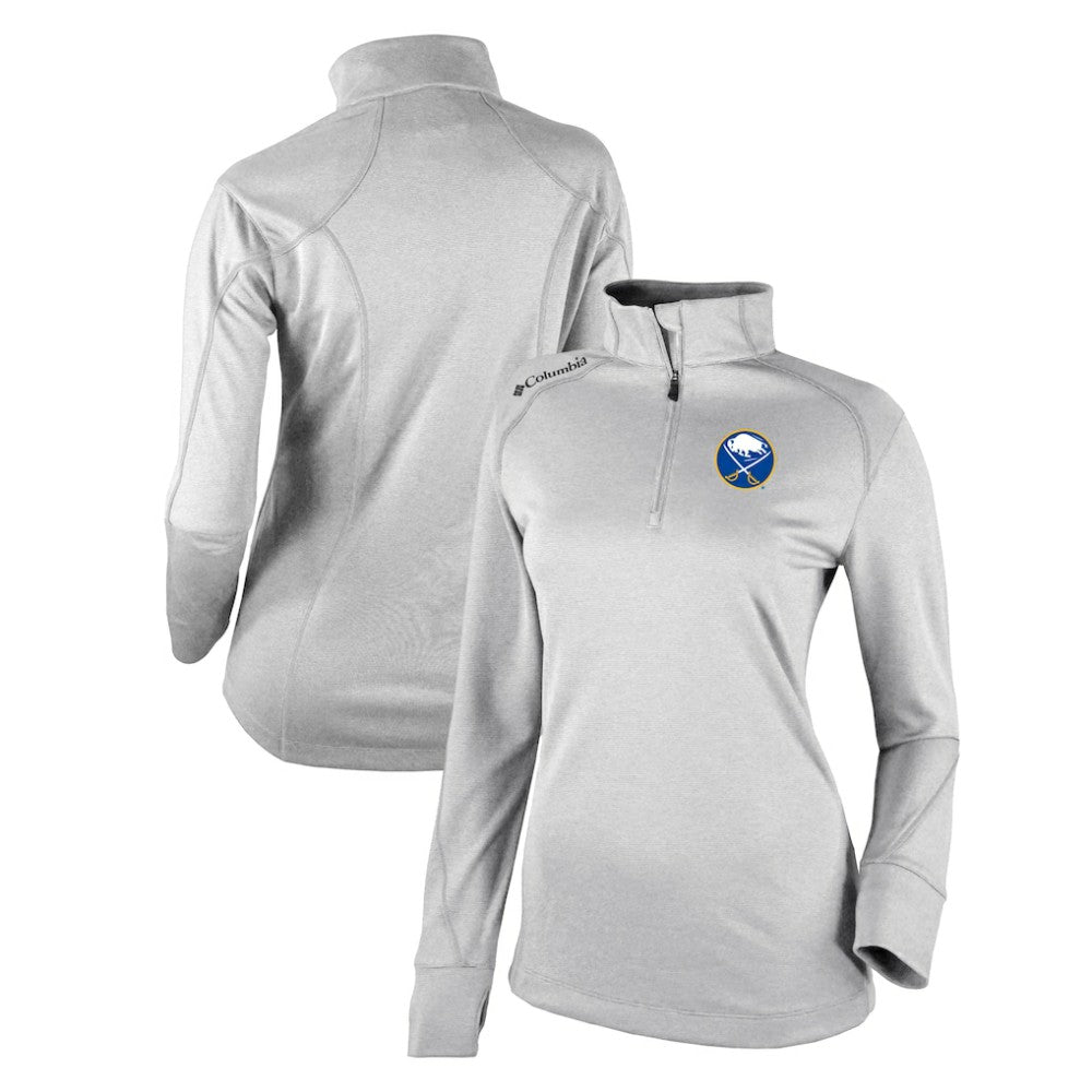 Buffalo Sabres - Columbia Women's Omni-Wick Shotgun 2.0 Quarter-Zip Pullover Top White