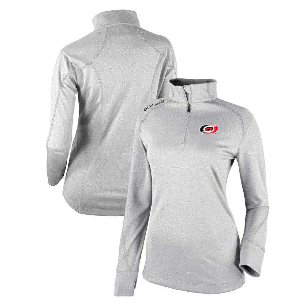 Carolina Hurricanes - Columbia Women's Omni-Wick Shotgun 2.0 Quarter-Zip Pullover Top White