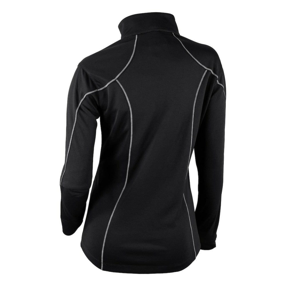 Chicago Blackhawks Columbia Women's Omni-Wick Shotgun 2.0 Quarter-Zip Pullover Top Black