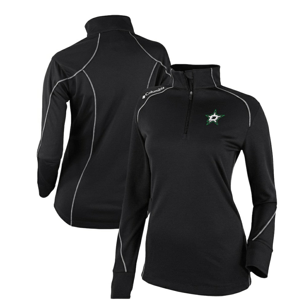 Dallas Stars - Columbia Women's Omni-Wick Shotgun 2.0 Quarter-Zip Pullover Top Black