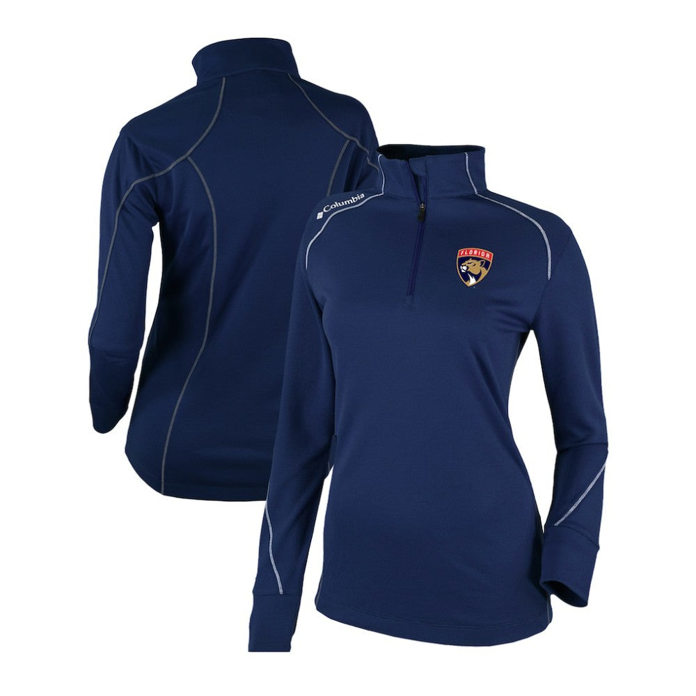 Florida Panthers - Columbia Women's Omni-Wick Shotgun 2.0 Quarter-Zip Pullover Top Navy