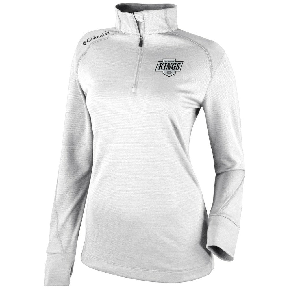 Los Angeles Kings - Columbia Women's Omni-Wick Shotgun 2.0 Quarter-Zip Pullover Top White