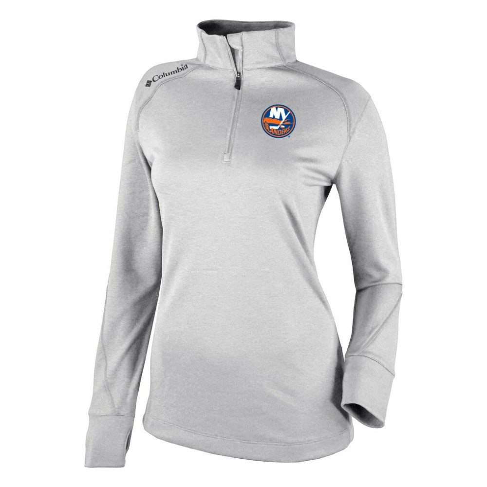 New York Islanders - Columbia Women's Omni-Wick Shotgun 2.0 Quarter-Zip Pullover Top White