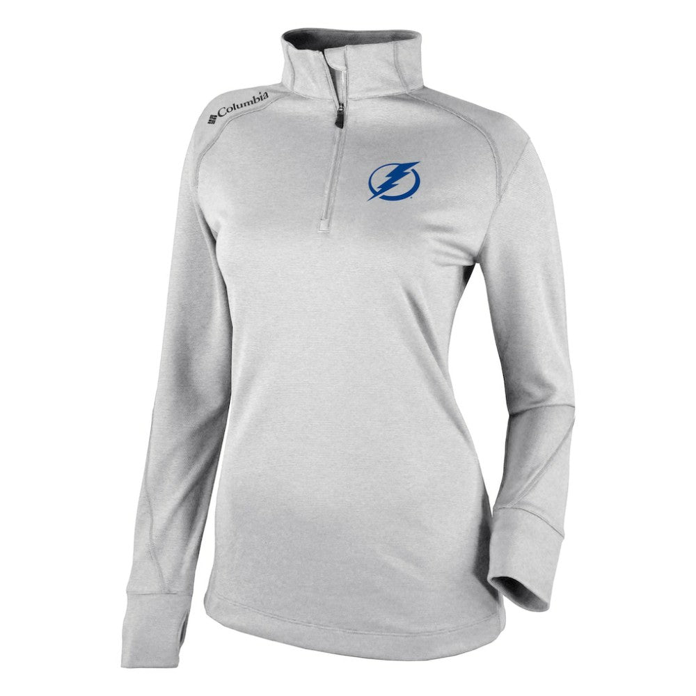 Tampa Bay Lightning - Columbia Women's Omni-Wick Shotgun 2.0 Quarter-Zip Pullover Top White