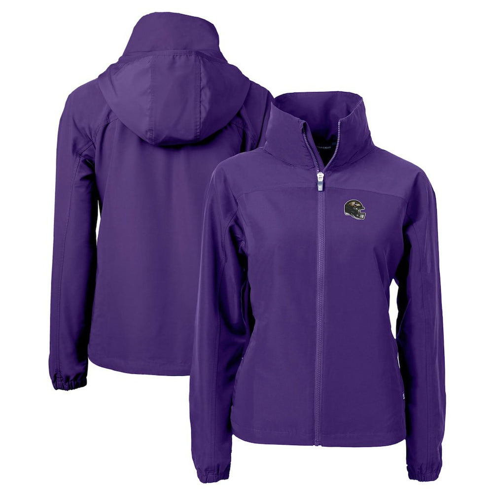 Baltimore Ravens Cutter & Buck Women's Charter Eco Recycled Full-Zip Jacket Purple - NFL