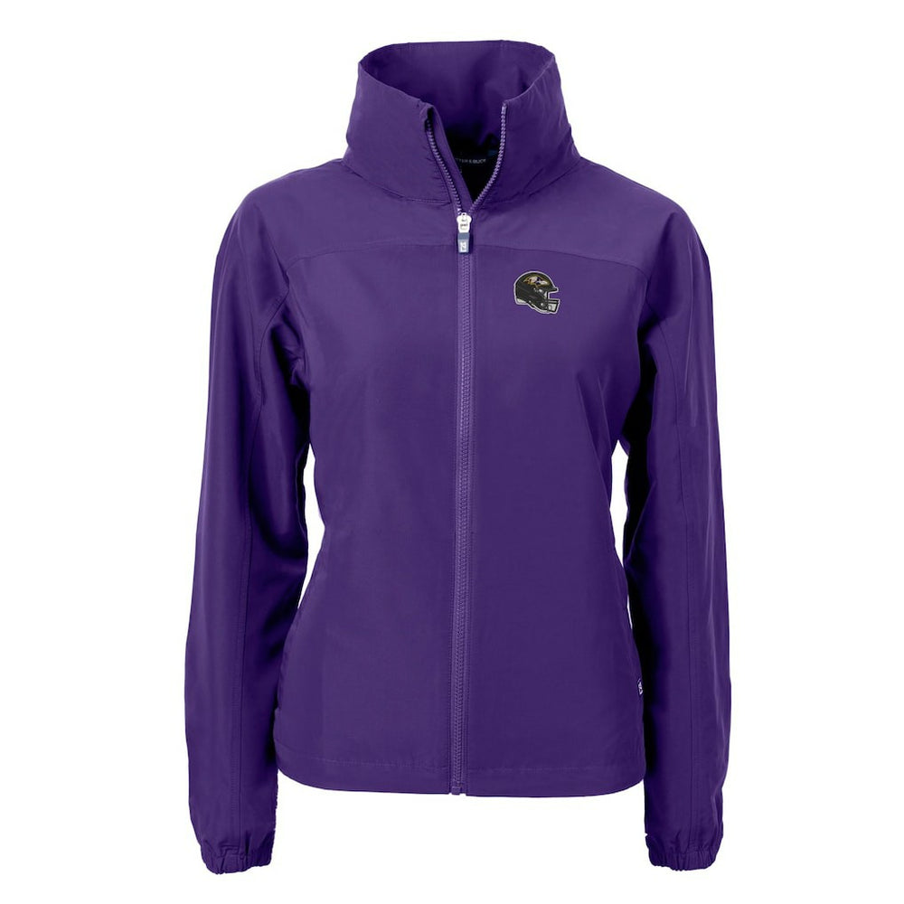 Baltimore Ravens Cutter & Buck Women's Charter Eco Recycled Full-Zip Jacket Purple - NFL