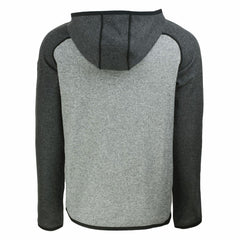 Green Bay Packers Cutter & Buck Helmet Mainsail Sweater-Knit Full-Zip Hoodie Heather Gray/Heather Charcoal - NFL