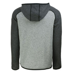Pittsburgh Steelers Cutter & Buck Helmet Mainsail Sweater-Knit Full-Zip Hoodie Heather Gray/Heather Charcoal - NFL