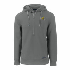 Green Bay Packers Cutter & Buck Helmet Roam Eco Half-Zip Recycled Pullover Hoodie Gray - NFL