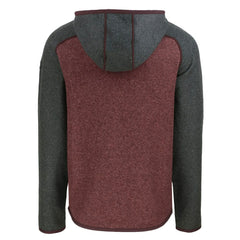 Washington Commanders Cutter & Buck Helmet Mainsail Sweater-Knit Full-Zip Hoodie Burgundy/Heather Charcoal - NFL