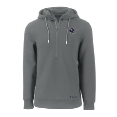 Minnesota Vikings Cutter & Buck Helmet Roam Eco Half-Zip Recycled Pullover Hoodie Gray - NFL