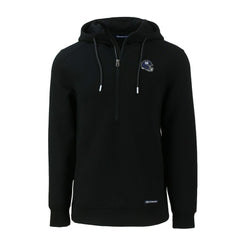 New York Giants Cutter & Buck Helmet Roam Eco Half-Zip Recycled Pullover Hoodie Black - NFL