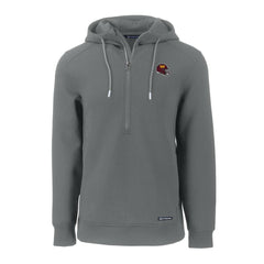 Washington Commanders Cutter & Buck Helmet Roam Eco Half-Zip Recycled Pullover Hoodie Gray - NFL