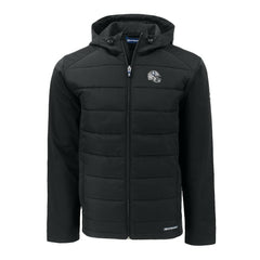 Indianapolis Colts Cutter & Buck Helmet Big & Tall Evoke Hybrid Eco Softshell Recycled Full-Zip Hoodie Jacket Black - NFL