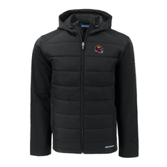 Washington Commanders Cutter & Buck Helmet Big & Tall Evoke Hybrid Eco Softshell Recycled Full-Zip Jacket Black - NFL
