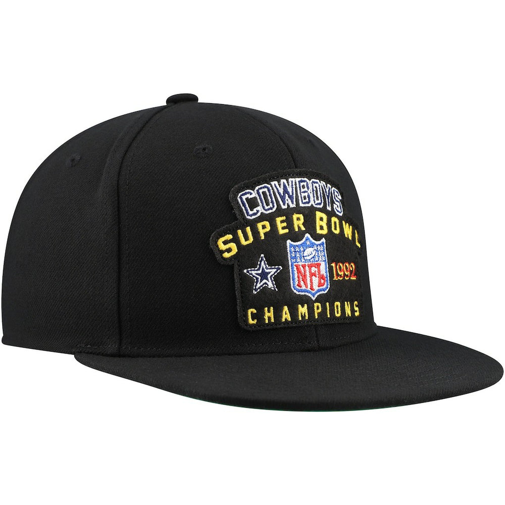 Dallas Cowboys 1992 NFL Super Bowl Champions Snapback Hat Black - Mitchell & Ness