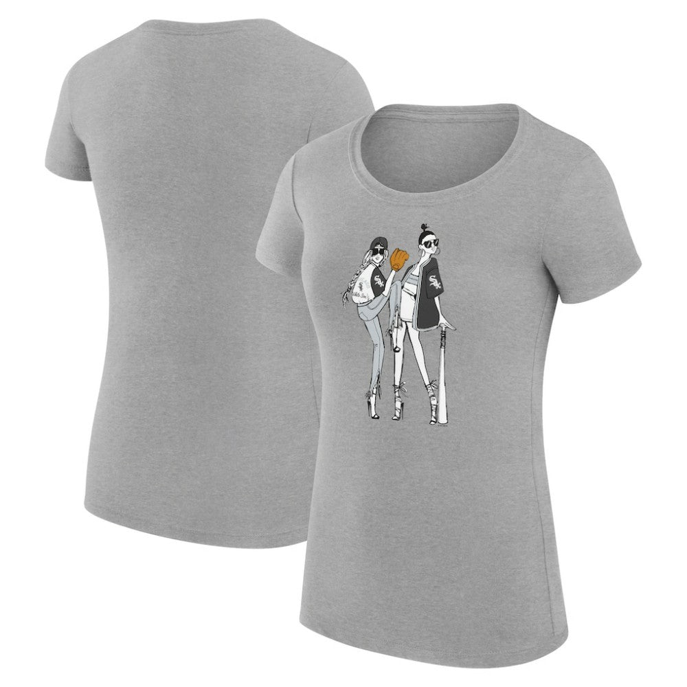 Chicago White Sox G-III 4Her by Carl Banks Women's Super-Slim Fit Lightweight Baseball Girls T-Shirt On Sale