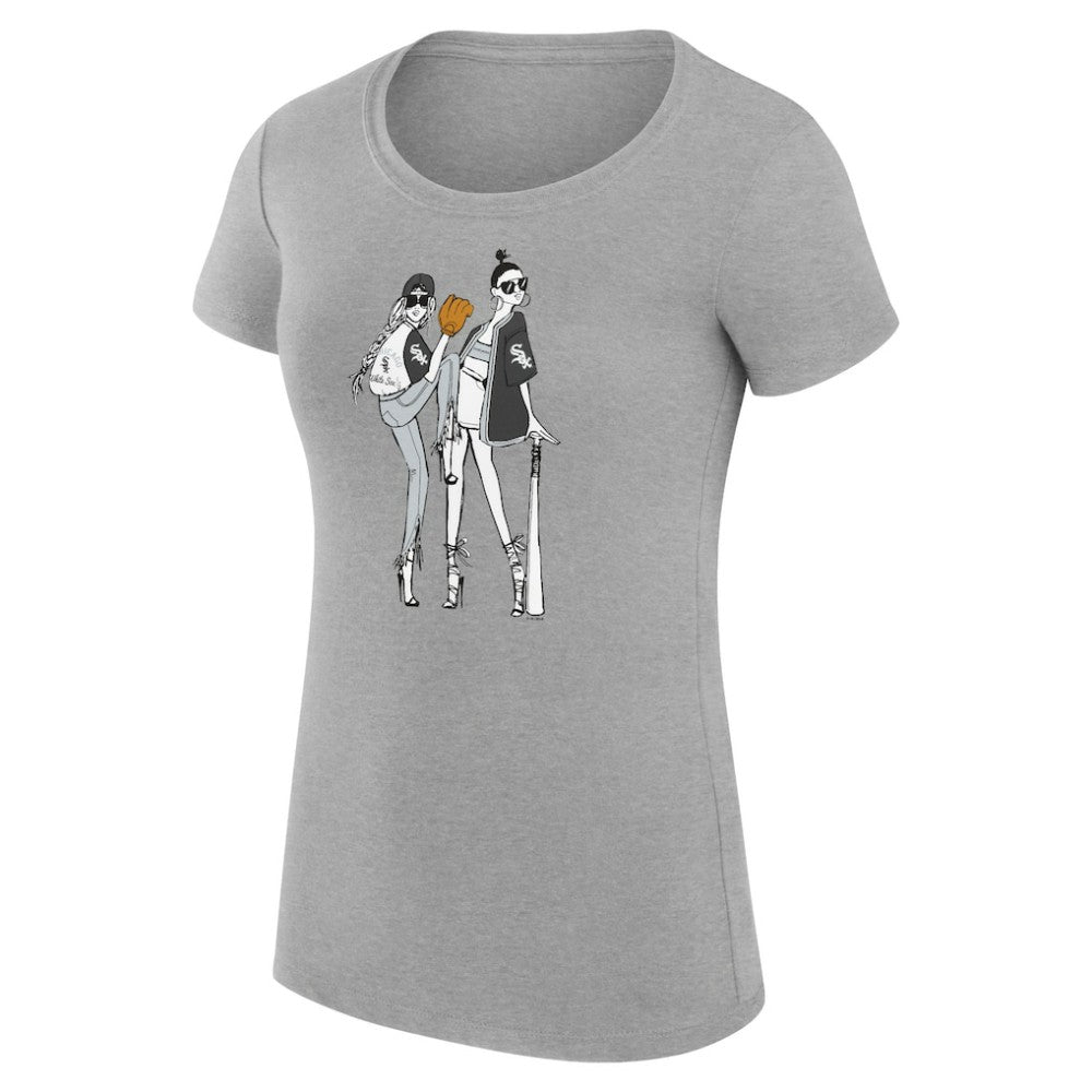 Chicago White Sox G-III 4Her by Carl Banks Women's Super-Slim Fit Lightweight Baseball Girls T-Shirt On Sale