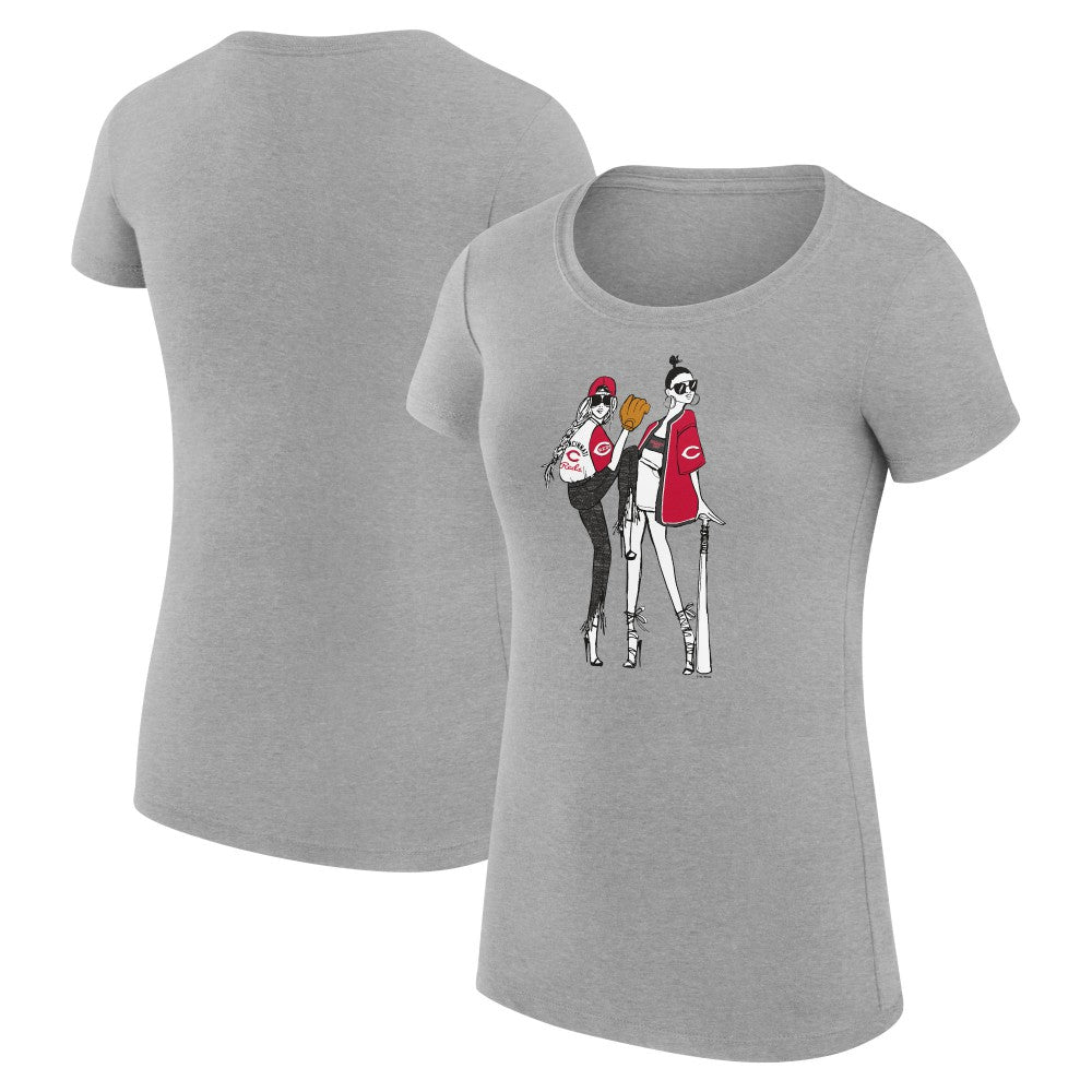 Cincinnati Reds G-III 4Her by Carl Banks Women's Super-Slim Fit Lightweight Baseball Girls T-Shirt Online