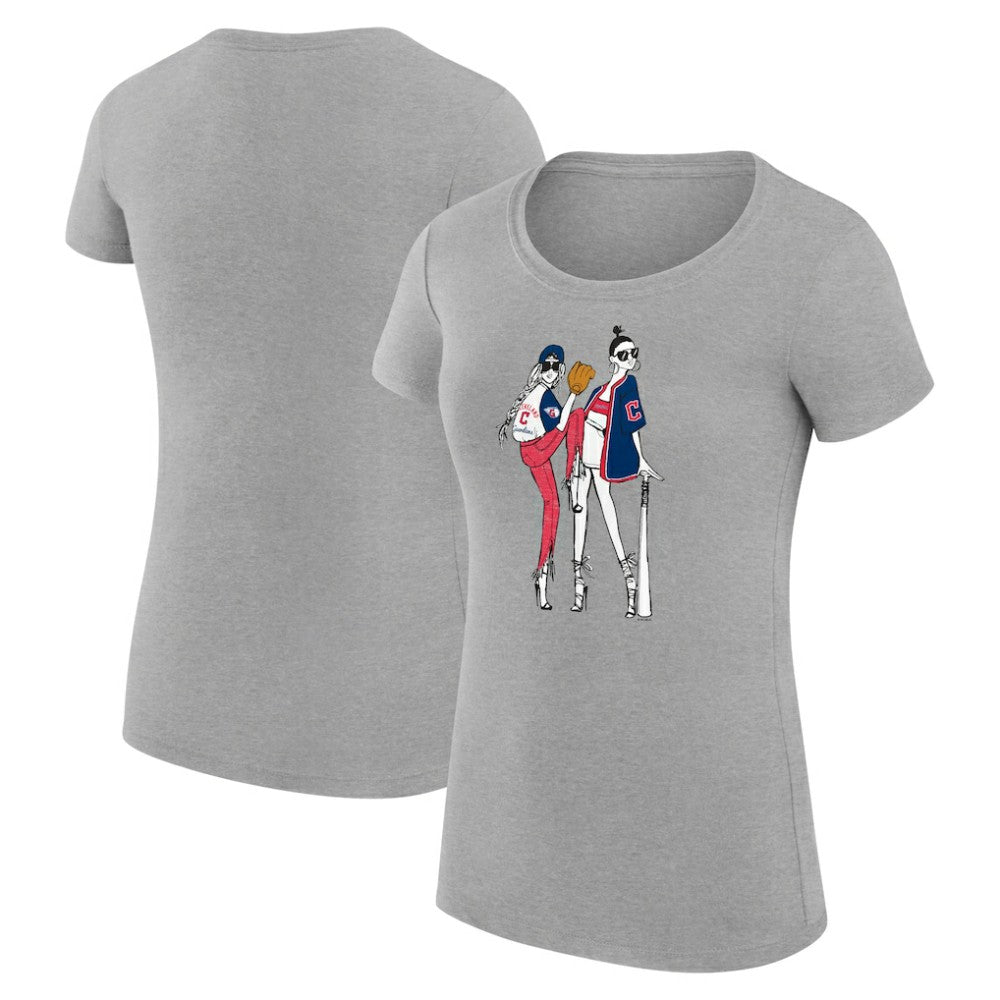 Cleveland Guardians G-III 4Her by Carl Banks Women's Super-Slim Fit Lightweight Baseball Girls T-Shirt Online