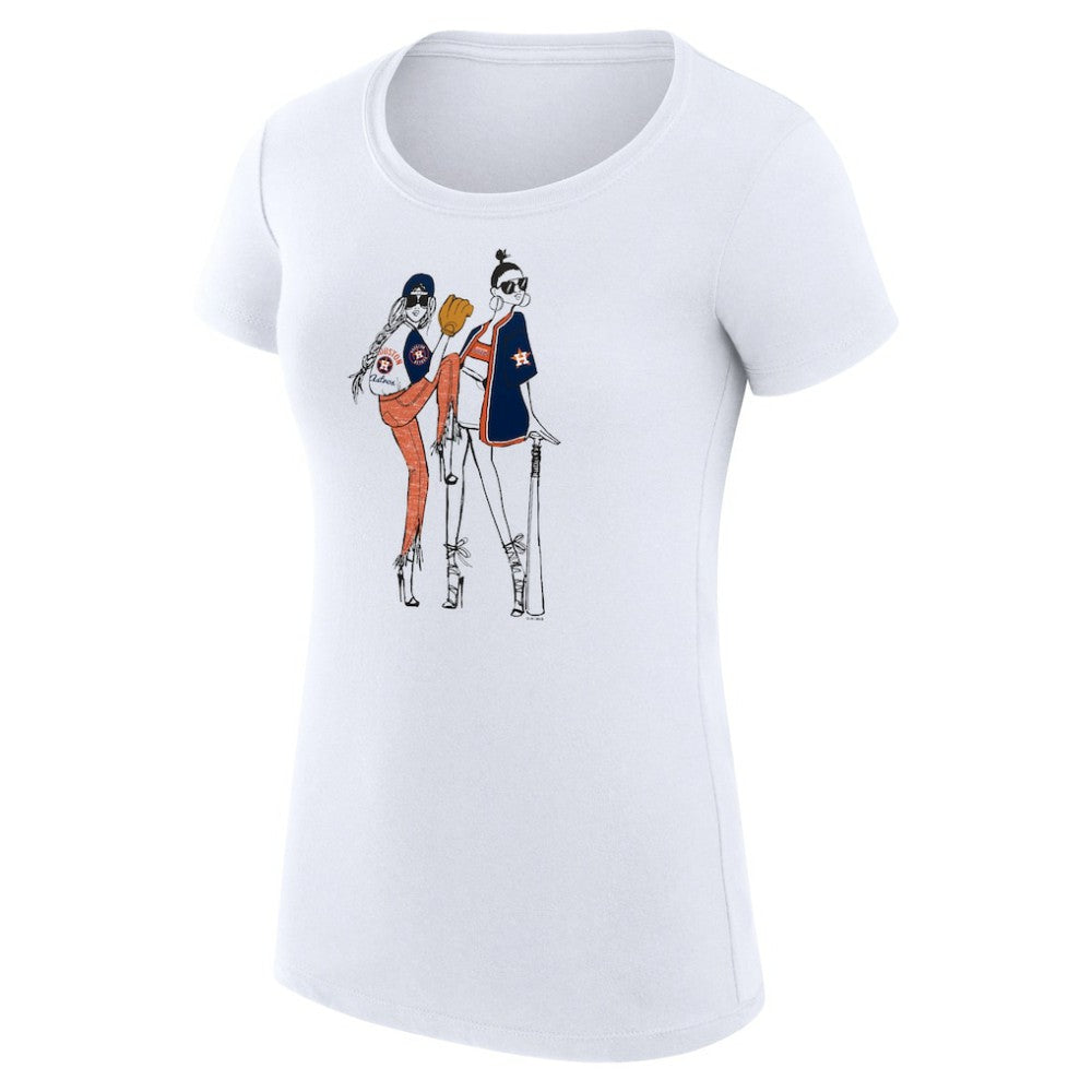 Houston Astros G-III 4Her by Carl Banks Women's Super-Slim Fit Lightweight Baseball Girls T-Shirt Near Me
