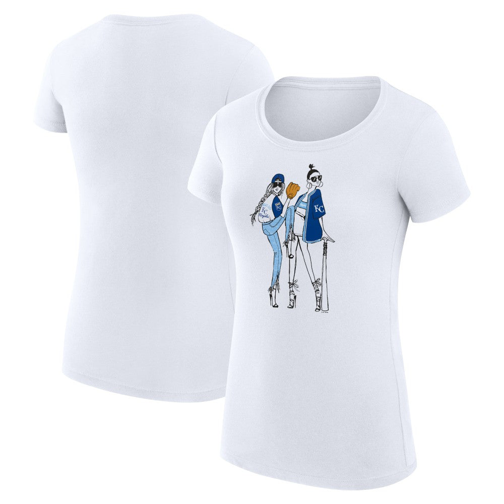 Kansas City Royals G-III 4Her by Carl Banks Women's Super-Slim Fit Lightweight Baseball Girls T-Shirt Online