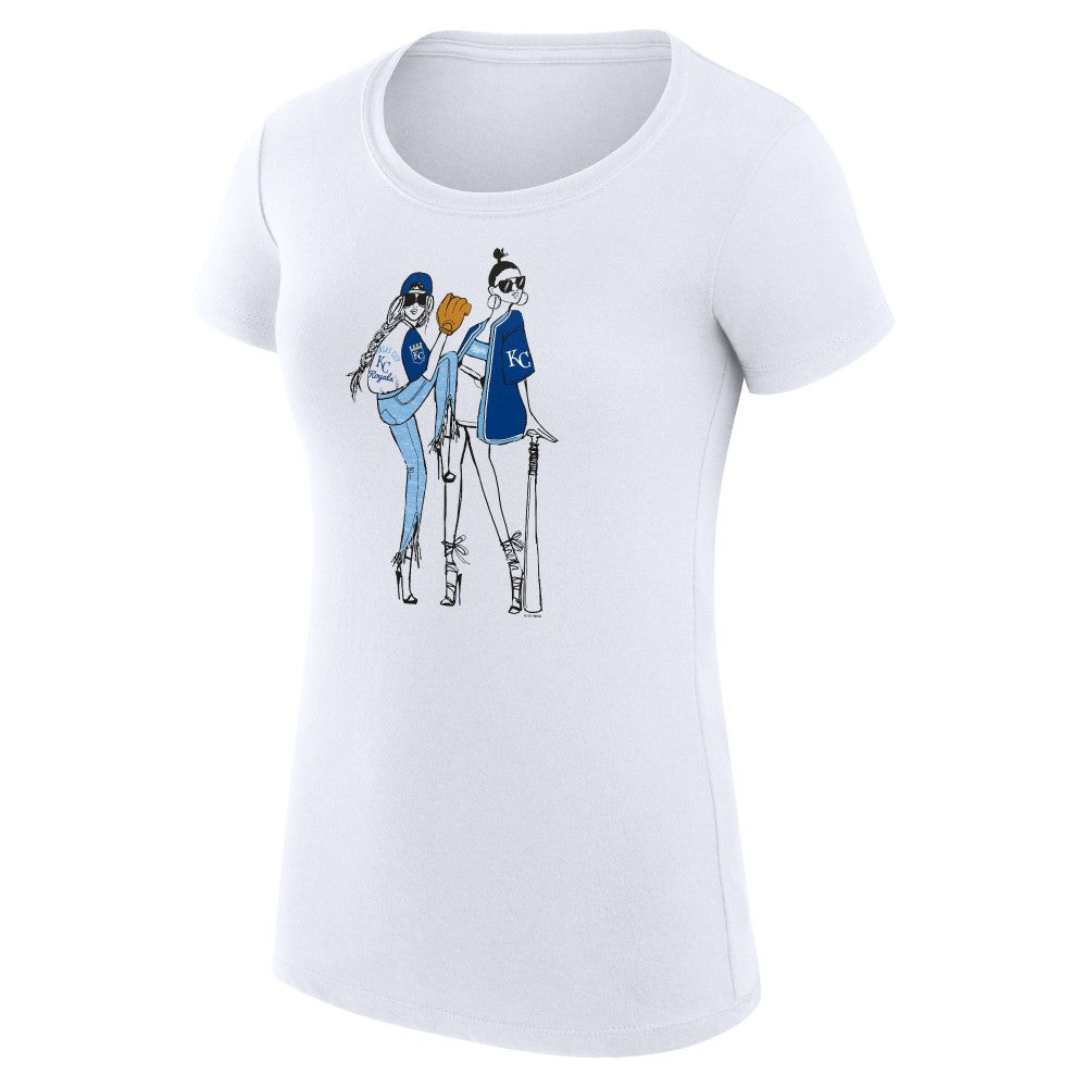 Kansas City Royals G-III 4Her by Carl Banks Women's Super-Slim Fit Lightweight Baseball Girls T-Shirt Online